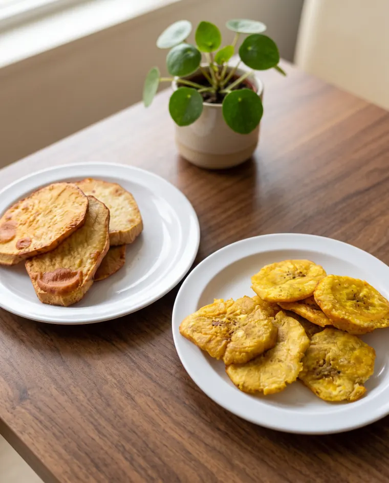 Fried yuca with plantain